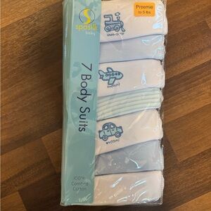 Spasilk Baby White Bodysuits Set